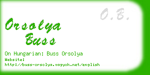 orsolya buss business card